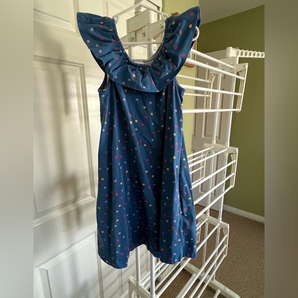 Blue Polka Dot Kids Dress